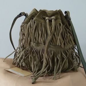 Patricia Nash fringle suede bag